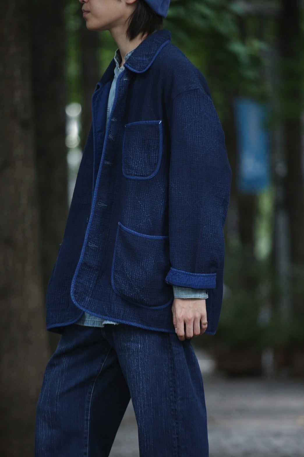 NEW SASHIKO LIGHT FRENCH JACKET WATCH CHAIN ITEM -2024AW-