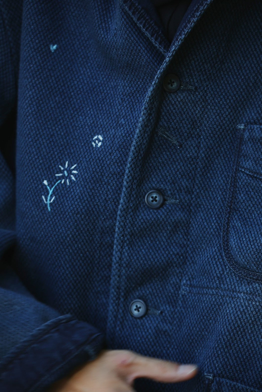 PC KENDO FRENCH JACKET EMBROIDERY (FLOWER) WATCH CHAIN ITEM