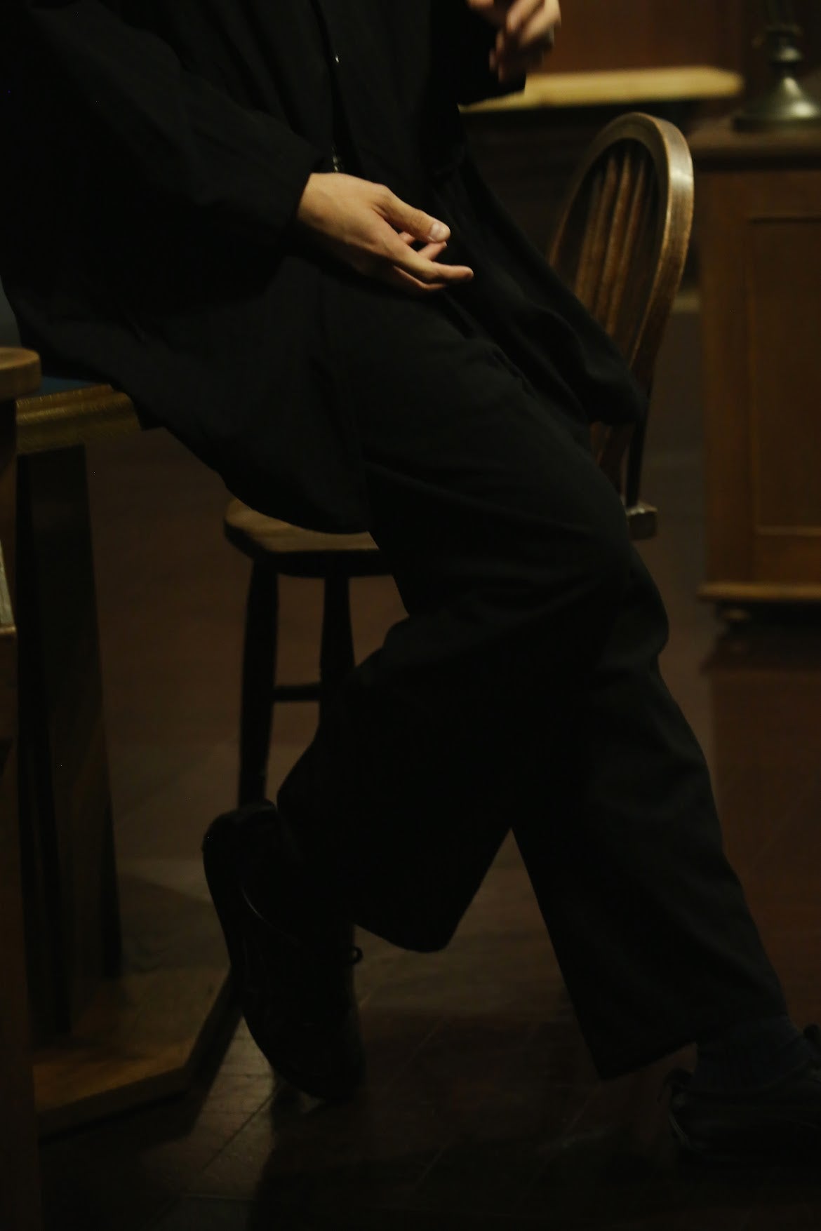 PIN STRIPE EASY PANTS