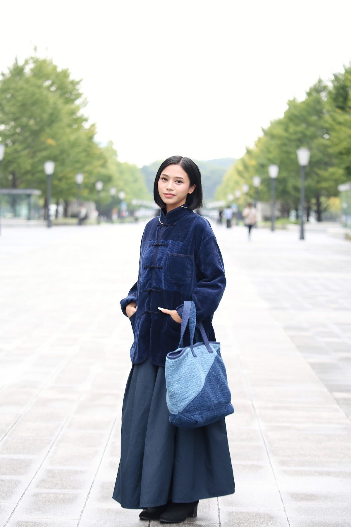 CORDUROY CHINESE JACKET HYBRID WATCH CHAIN ITEM