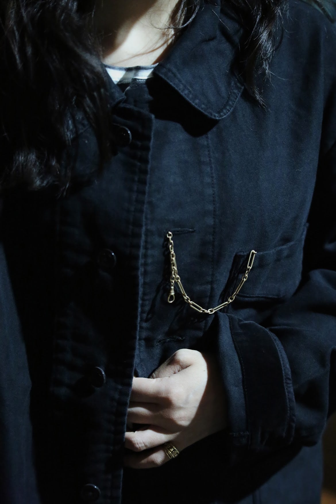 MOLESKIN FRENCH JACKET WATCH CHAIN ITEM