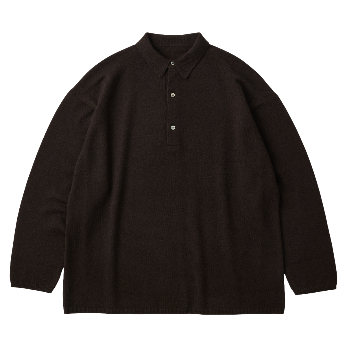 CASHMERE KNIT LONG POLO SHIRT (BABY CASH)