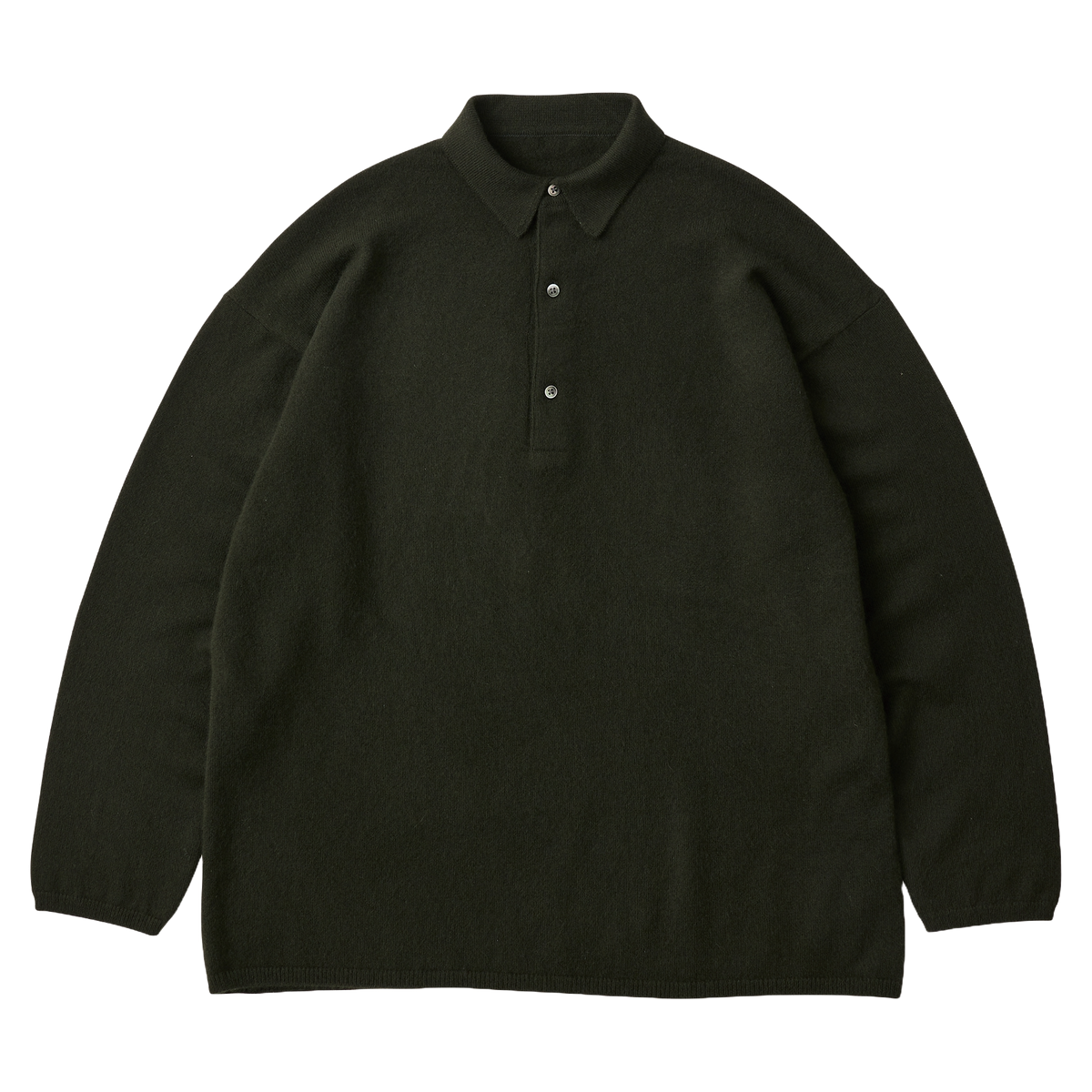 CASHMERE KNIT LONG POLO SHIRT (BABY CASH)