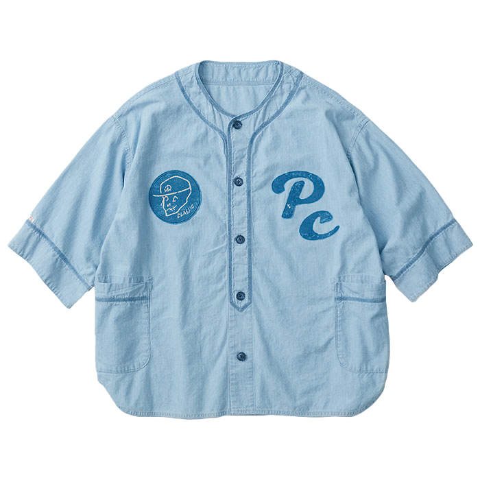 SHAWSHANK CHAMBRAY BASEBALL SHIRT CUSTOM（ショーシャンク