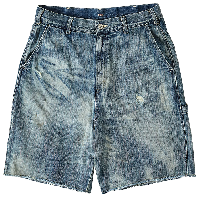 STEINBECK DENIM PAINTER SHORTS VINTAGE CUSTOM