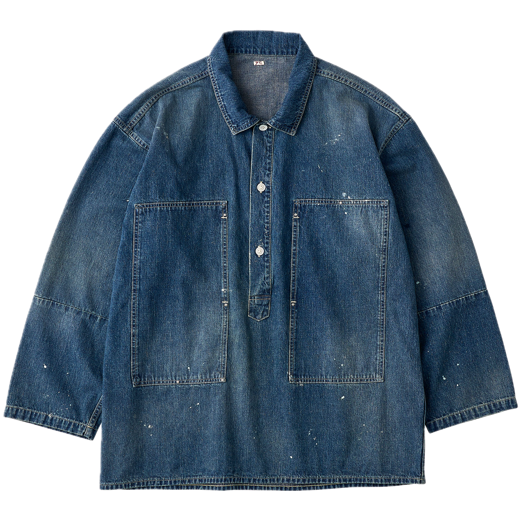 BREAKFAST DENIM PRISONER SHIRTS W / LOVE & PEACE SILVER CUSTOM