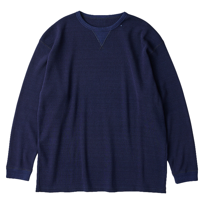 H/W INDIGO THERMAL CREWNECK