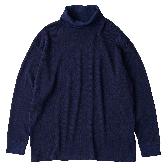 H/W INDIGO THERMAL TURTLENECK