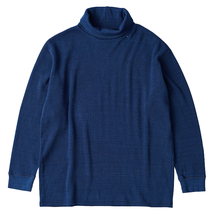 H/W INDIGO THERMAL TURTLENECK