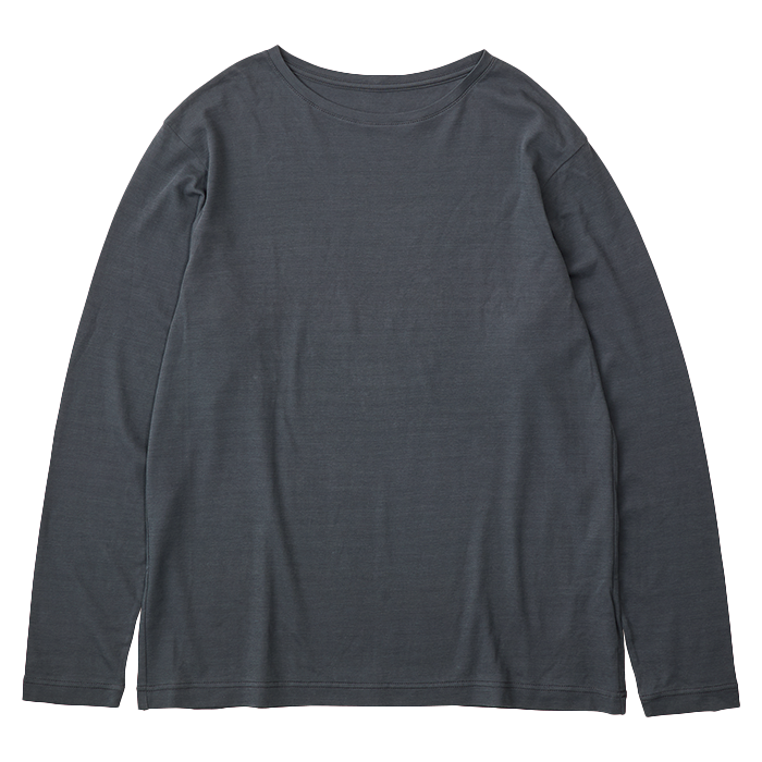 H/W PEACE COTTON CREWNECK LONG SLEEVE SHIRT -2024AW-