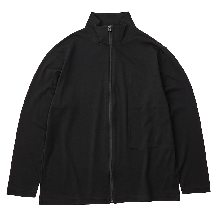 H/W PEACE COTTON ZIP UP TURTLENECK -2024AW-