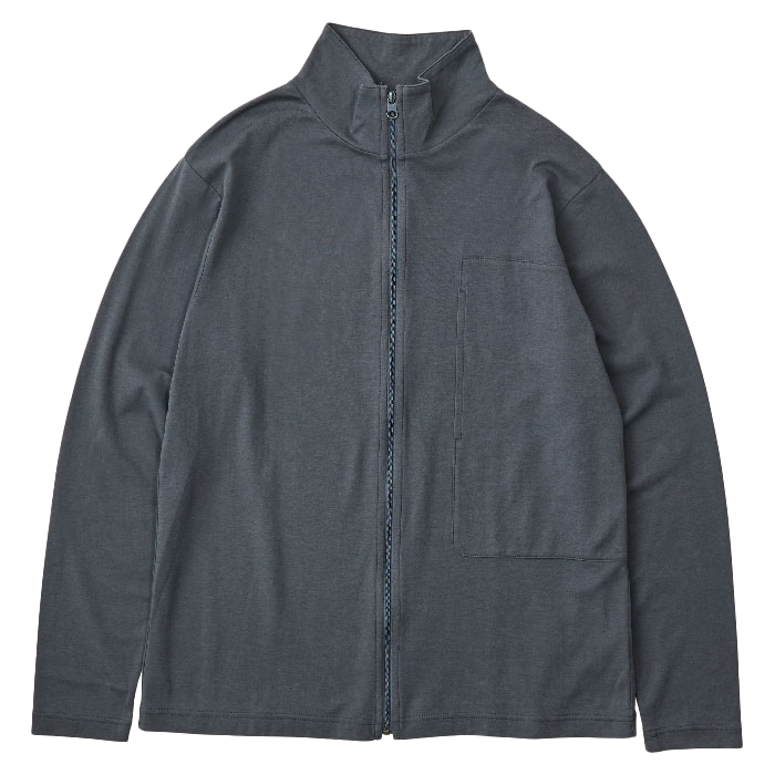 H/W PEACE COTTON ZIP UP TURTLENECK -2024AW-