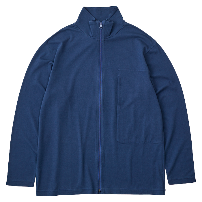 H/W PEACE COTTON ZIP UP TURTLENECK -2024AW-