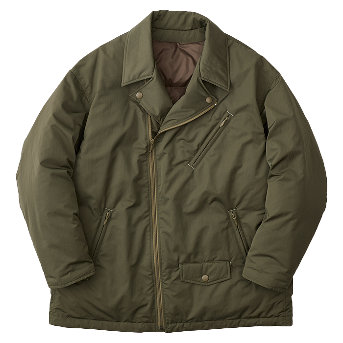 SHEEN NYLON RIDERS DOWN JACKET