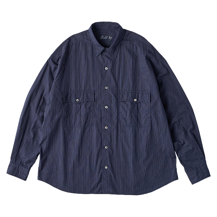 ROLL UP PIN STRIPE SHIRT