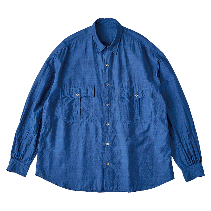 トップス PORTER CLASSIC R-UP LINEN COTTON SHIRTS ROLL UP LINEN COTTON SHIRT (CANCLINI)（ロール アップ リネン