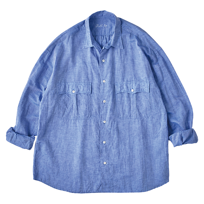 ROLL UP LINEN COTTON SHIRT (CANCLINI)
