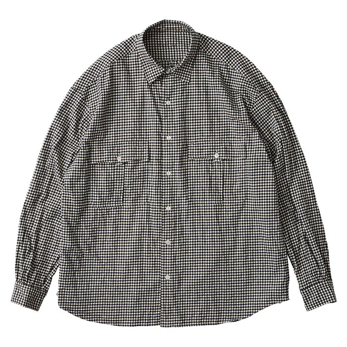 ROLL UP FLANNEL GINGHAM CHECK SHIRT