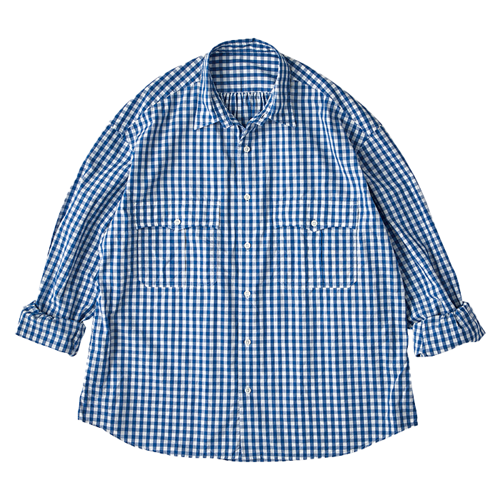ROLL UP GINGHAM CHECK SHIRT