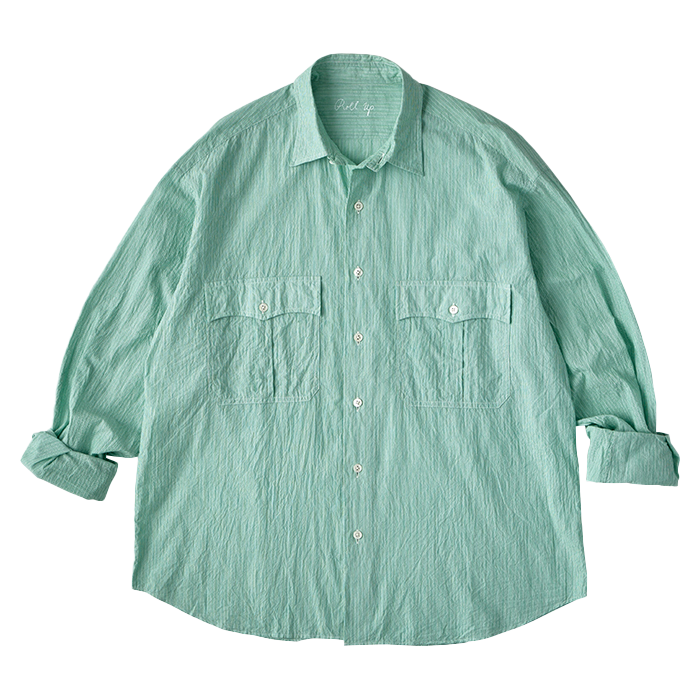 ROLL UP STRIPE SHIRT -2025SS-