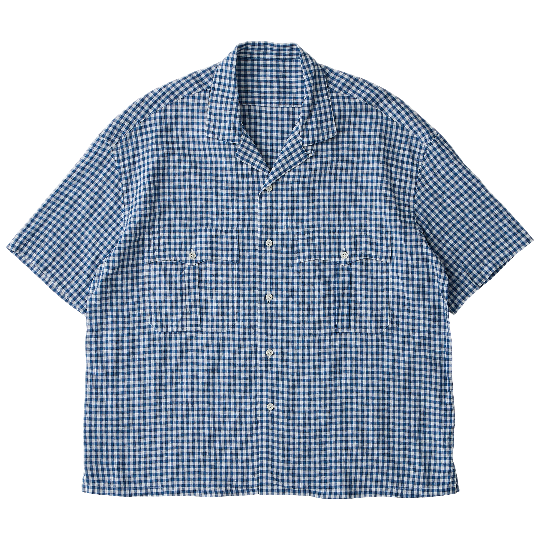 KEROUAC LINEN GINGHAM CHECK SHIRT