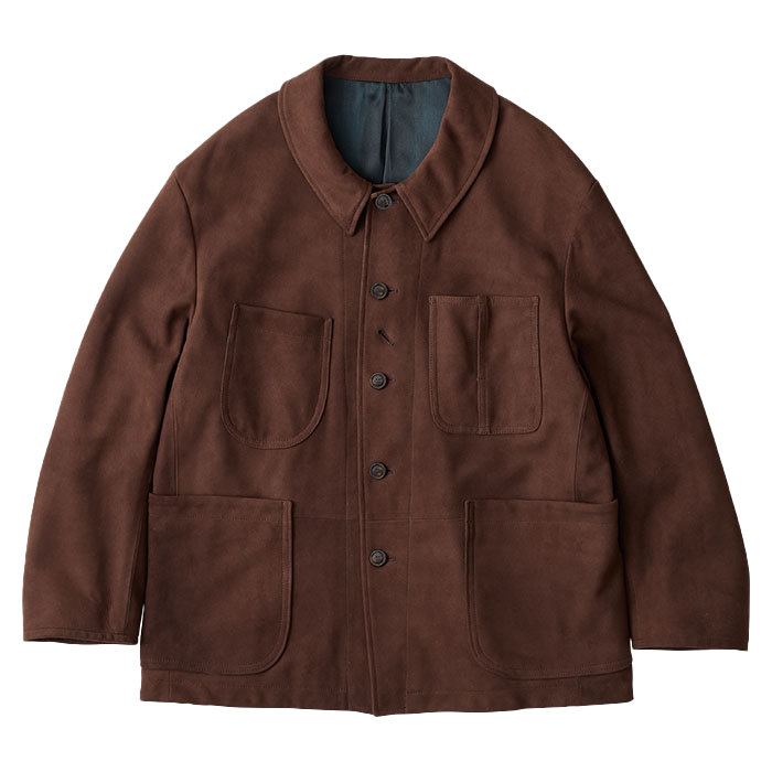 LEATHER SUEDE FRENCH JACKET WATCH CHAIN ITEM (ENTREFINO)