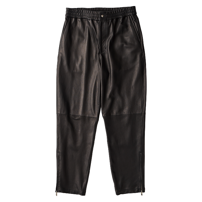 LEATHER PANTS W/LOVE & PEACE SILVER (ENTREFINO)