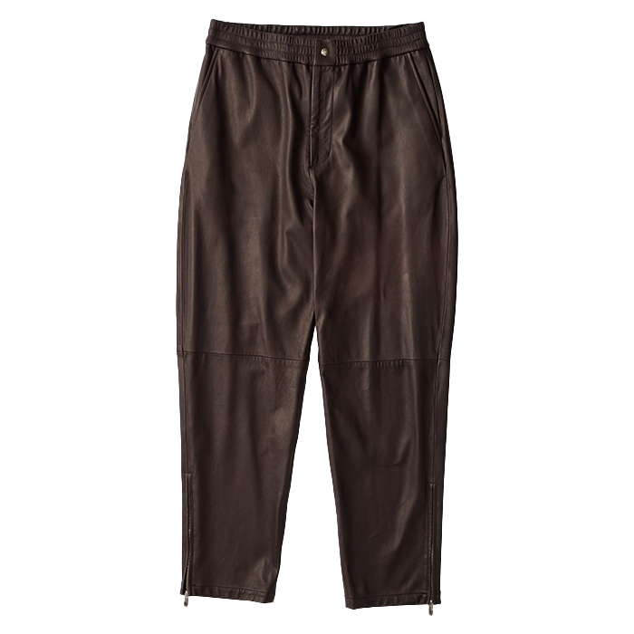 LEATHER PANTS W/LOVE & PEACE SILVER (ENTREFINO)