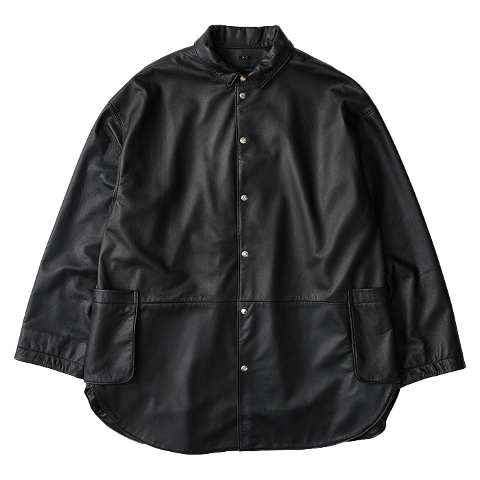 DEERSKIN SHIRT JACKET W/SILVER BUTTONS