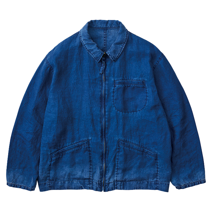 INDIGO LINEN SWING TOP