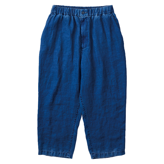 INDIGO LINEN EASY PANTS