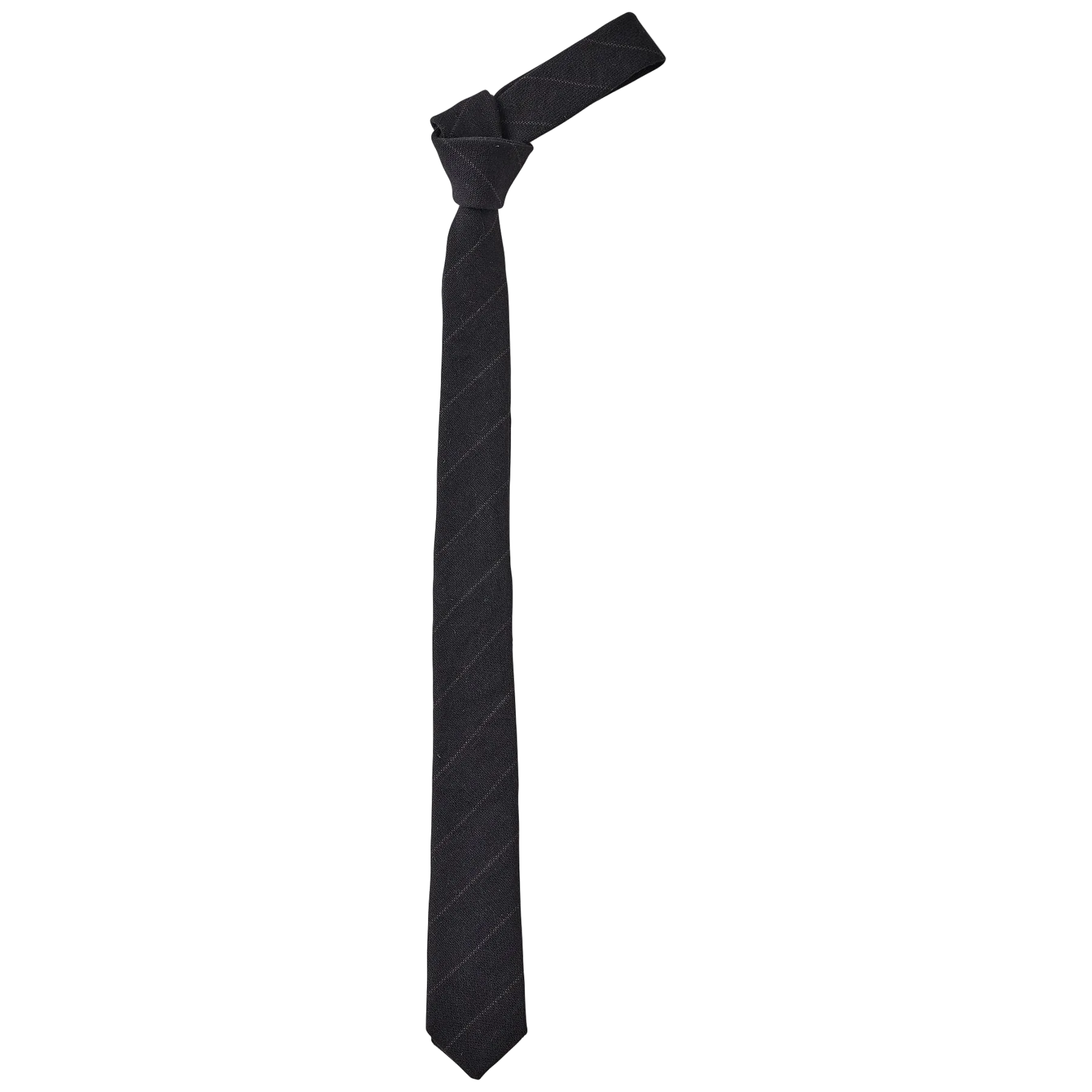 PIN STRIPE LINEN COTTON TIE