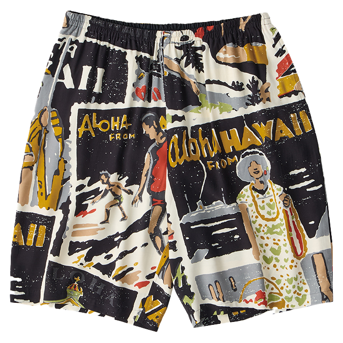 HAWAIIAN OUTDOOR ALOHA SHORTS