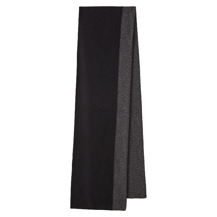 CASHMERE KNIT STOLE TWO TONE COLOR(BABY CASH)