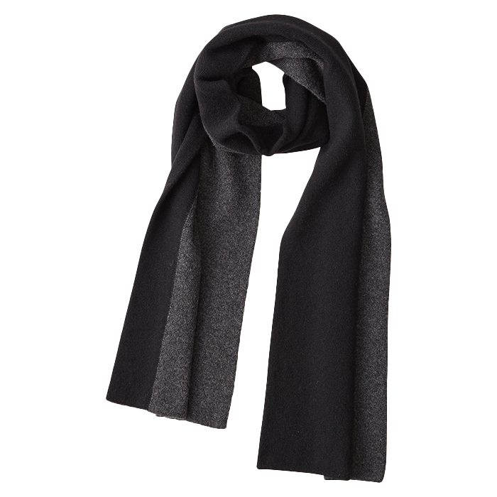 CASHMERE KNIT STOLE TWO TONE COLOR(BABY CASH)