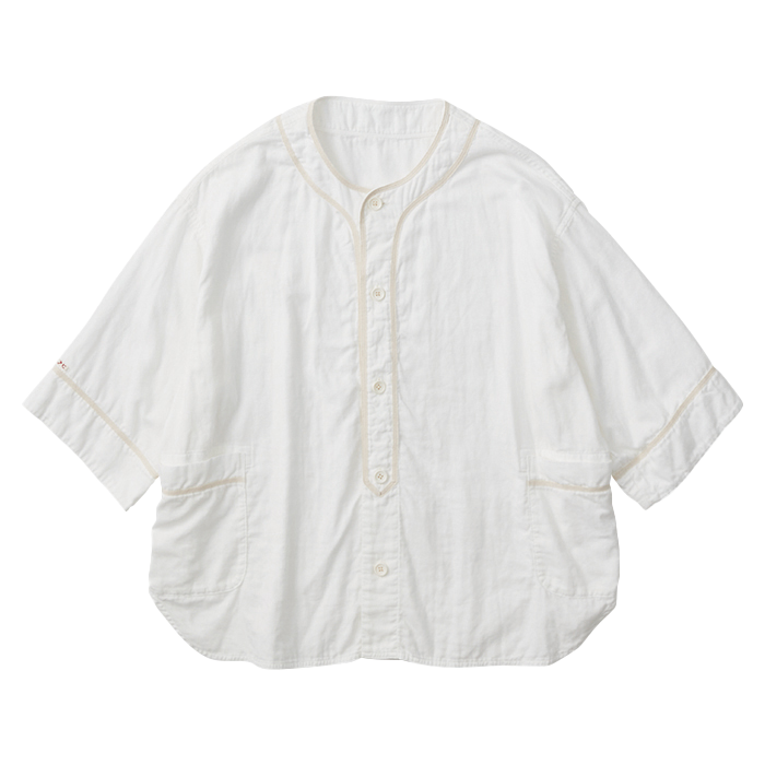 SUVIN GOLD GAUZE BASEBALL SHIRT