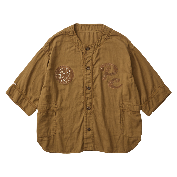 SUVIN GOLD GAUZE BASEBALL SHIRT CUSTOM