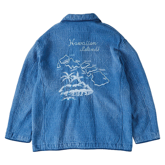 NEW SASHIKO LIGHT OLD HAWAII FRENCH JACKET WATCH CHAIN ITEM