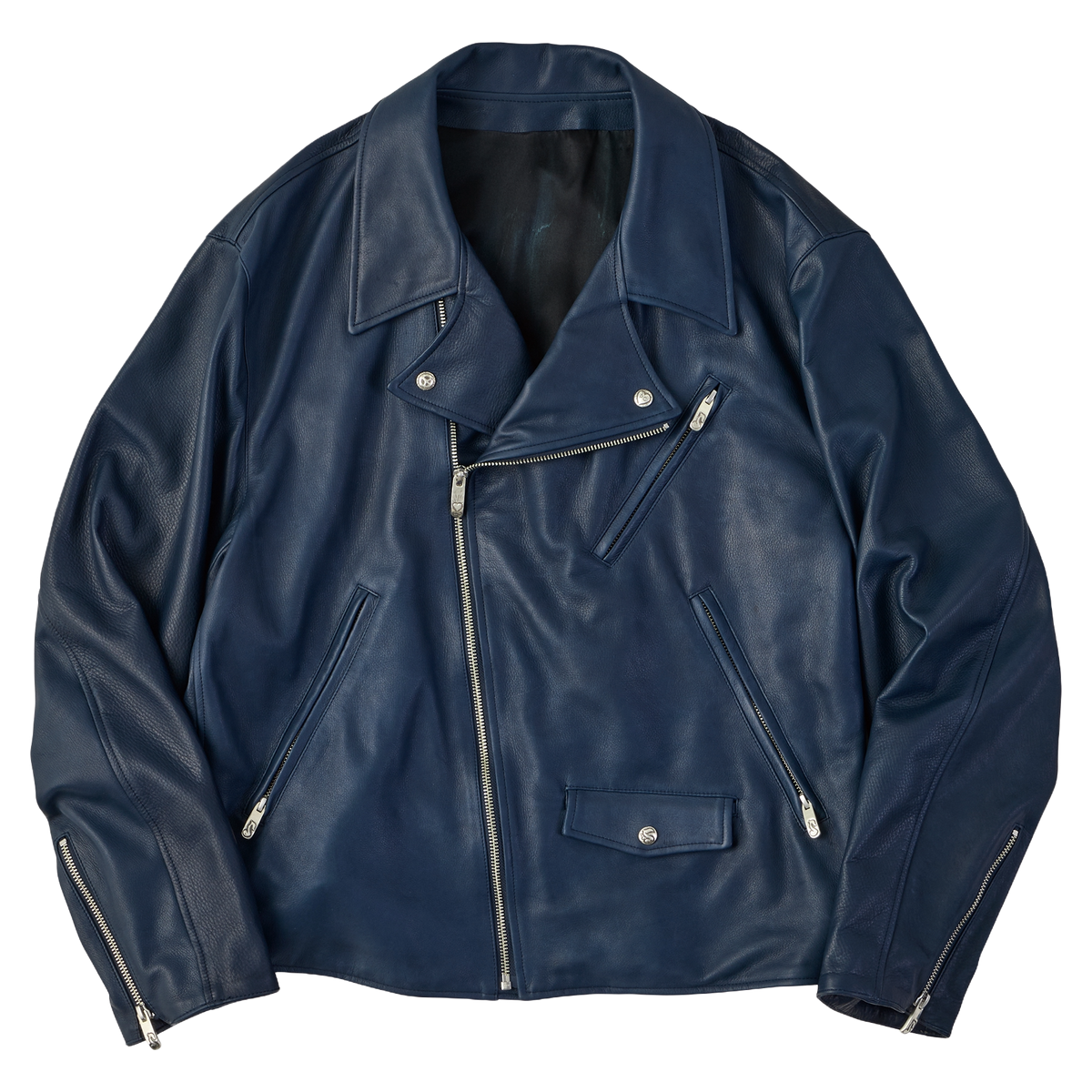 PC RIDERS JACKET W / LOVE & PEACE SILVER
