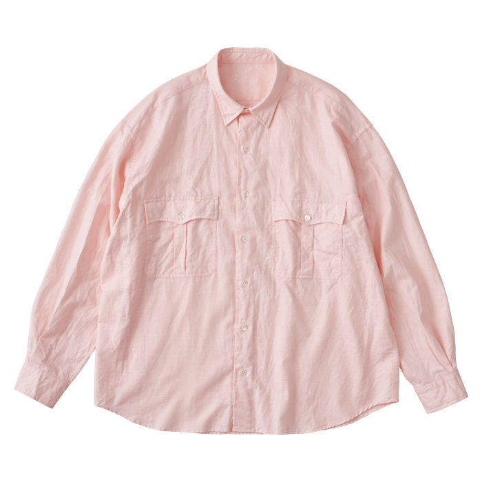 ROLL UP COTTON LINEN SHIRT (ALUMO)
