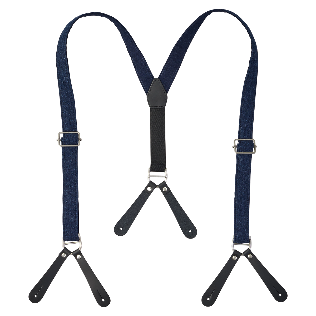 SEA ISLAND SASHIKO PANTS W / SUSPENDERS (LIMITED)