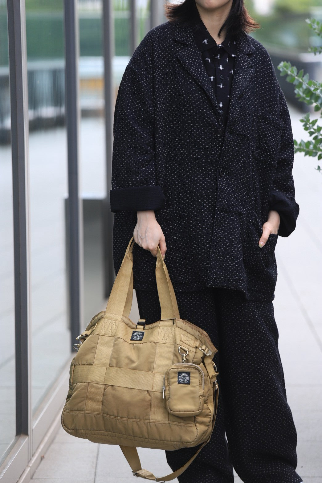 "CINEMA EXCLUSIVE" SUPER NYLON TOTE BAG -GOLD-