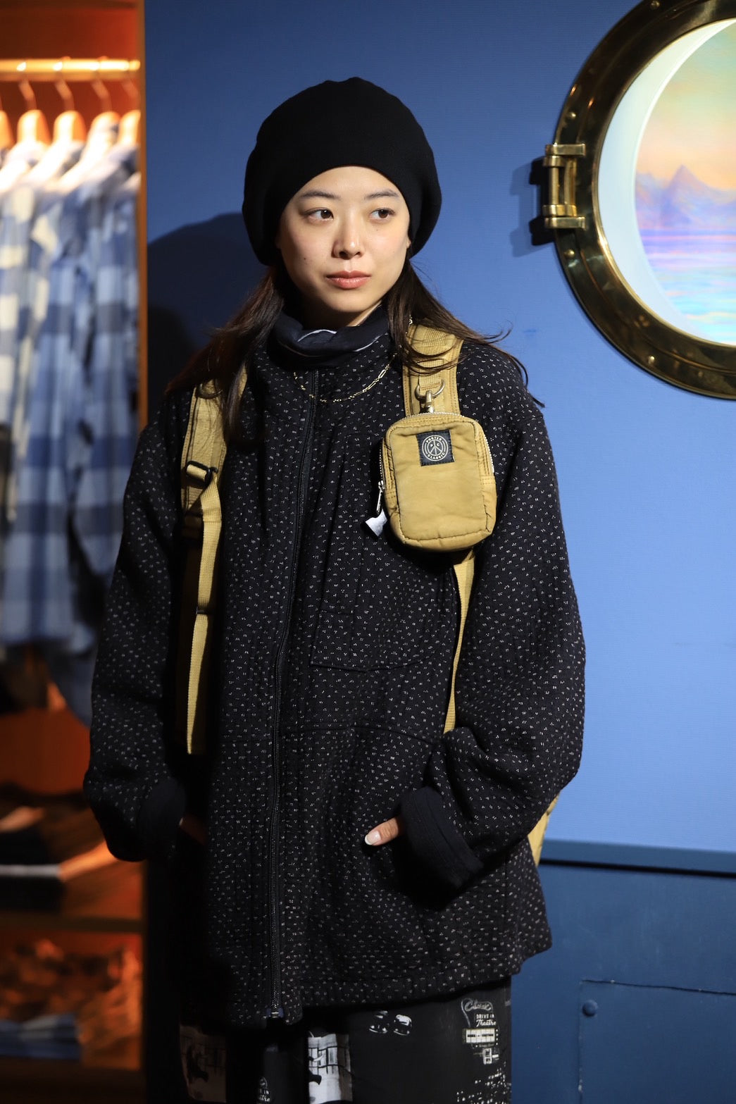 NEW SASHIKO ZIP UP JACKET