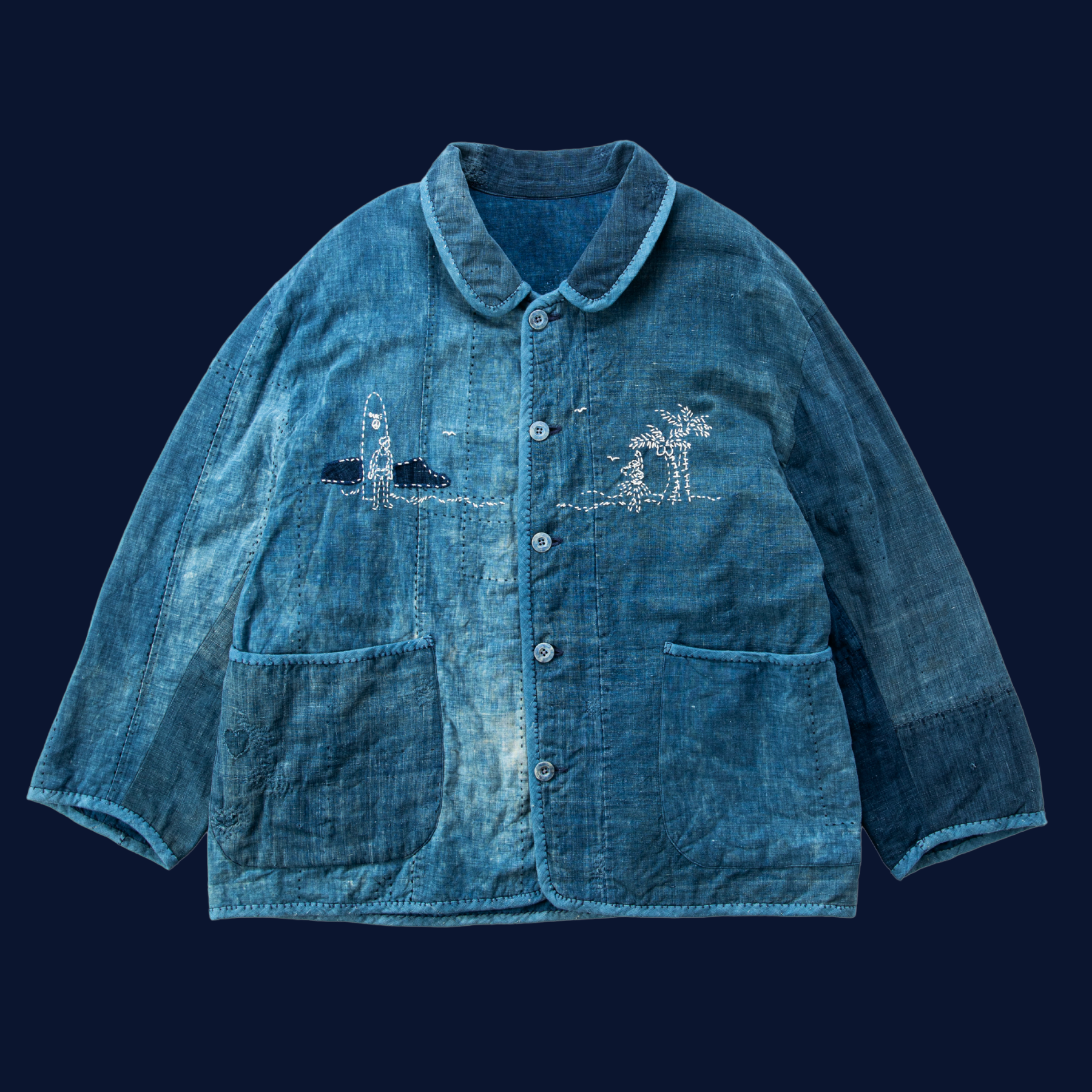 KOKIJI FRENCH JACKET EMBROIDERY (HAWAII) | SASHIKO LOVE 2025