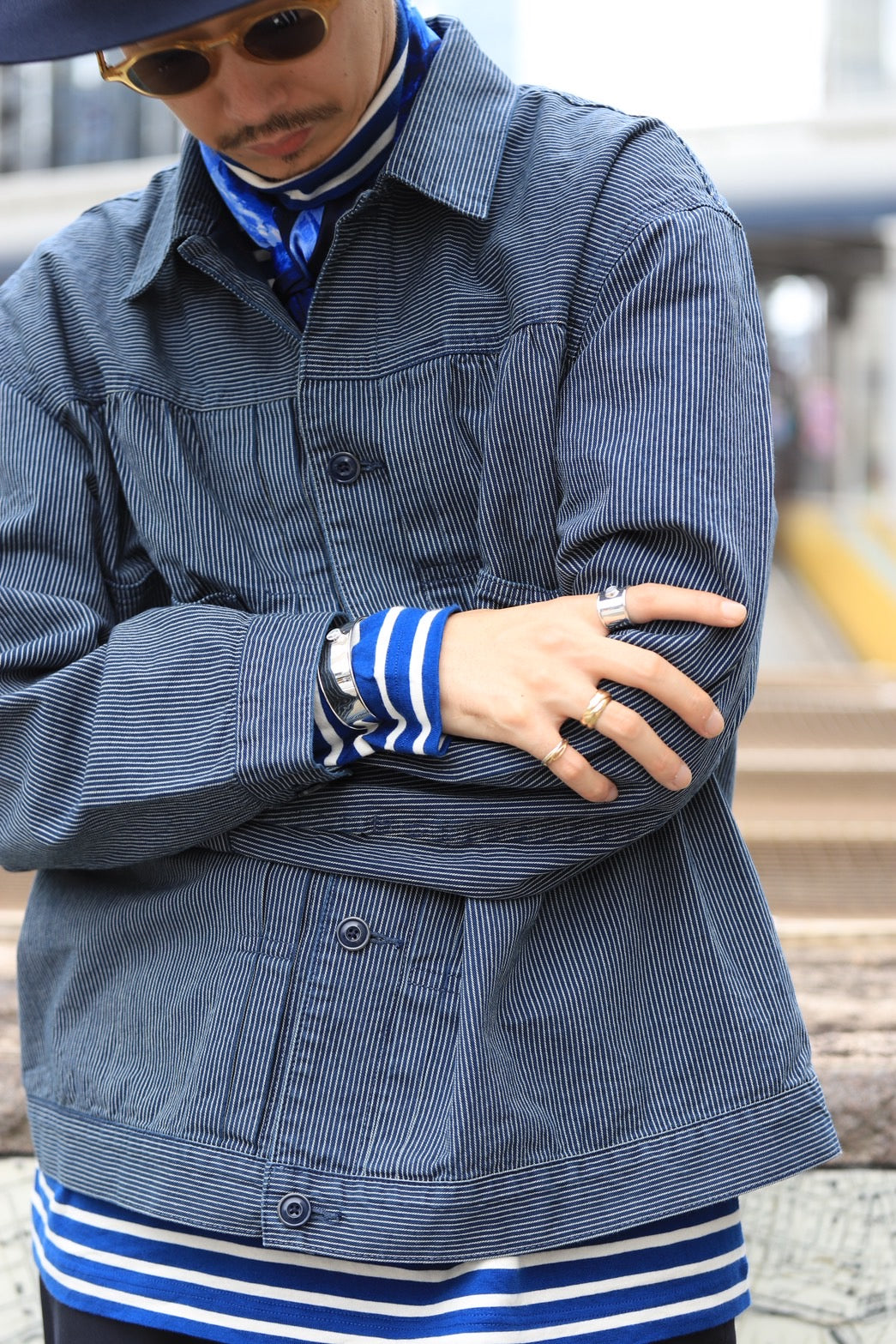 FRENCH HICKORY SHORT JACKET