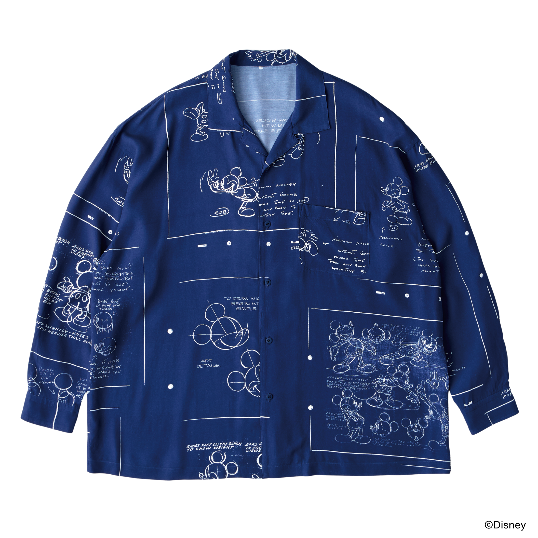 DISNEY MS / PC ALOHA COLLECTION ALOHA LONG SHIRT / DISNEY MICKEY MOUSE
