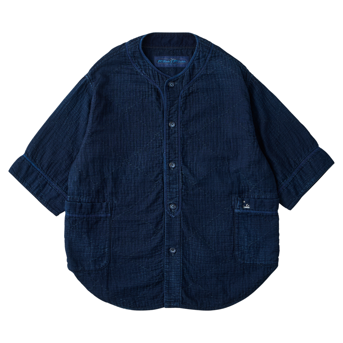 SASHIKO STRIPE BASEBALL SHIRT CUSTOM（サシコ ストライプ ベース