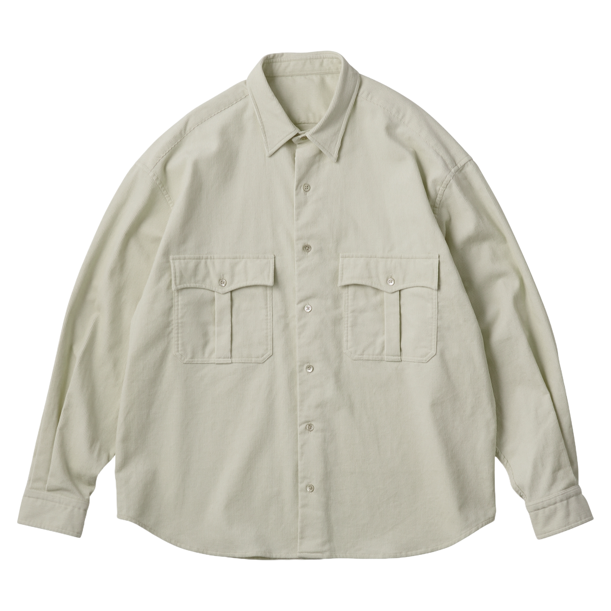 ROLL UP ORGANIC CORDUROY SHIRT (14WALE)