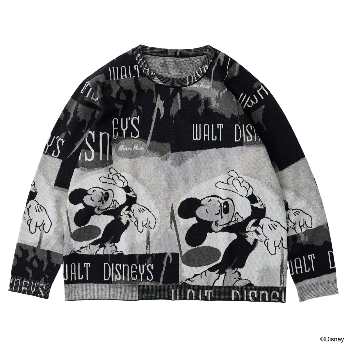 【美品】MICKEY MOUSE / COMBINED KNIT　限定 DISNEY VP / PC KNIT COLLECTION CREWNECK / MICKEY MOUSE