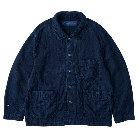 seikoo　plage cache coeur ジャケット SEA ISLAND SASHIKO FRENCH JACKET WATCH CHAIN ITEM (LIMITED)